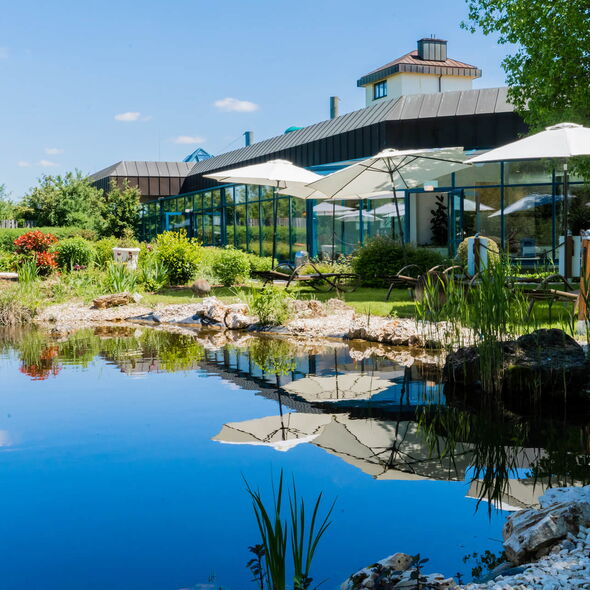 Saunagarten in der Rhein-Main-Therme